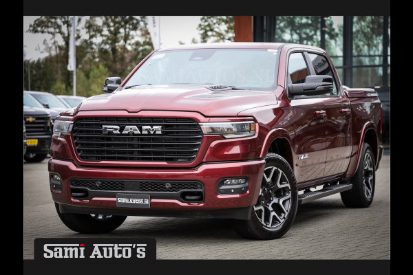 Dodge Ram 2025 LARAMIE SPORT HURRICAN 420PK 636 Nm TWIN TURBO | PRIJS MET LPG EN COVER EN GARANTIE | DUBBELE CABINE | PICK UP | 5 PERSOONS | DC | GRIJSKENTEKEN | Velvet Red Pearl VOORAAD 2218 - 3854