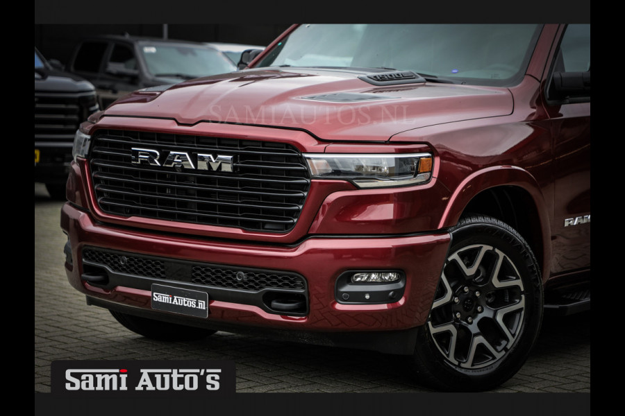 Dodge Ram 2025 LARAMIE SPORT HURRICAN 420PK 636 Nm TWIN TURBO | PRIJS MET LPG EN COVER EN GARANTIE | DUBBELE CABINE | PICK UP | 5 PERSOONS | DC | GRIJSKENTEKEN | Velvet Red Pearl VOORAAD 2218 - 3854