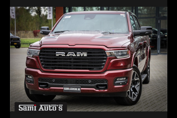 Dodge Ram 2025 LARAMIE SPORT HURRICAN 420PK 636 Nm TWIN TURBO | PRIJS MET LPG EN COVER EN GARANTIE | DUBBELE CABINE | PICK UP | 5 PERSOONS | DC | GRIJSKENTEKEN | Velvet Red Pearl VOORAAD 2218 - 3854