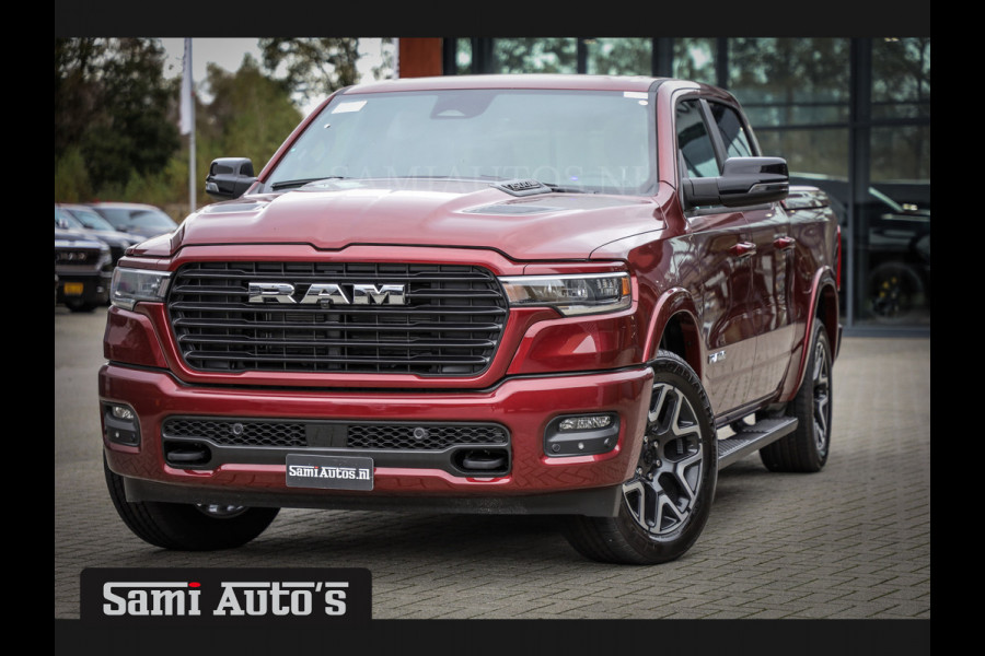 Dodge Ram 2025 LARAMIE SPORT HURRICAN 420PK 636 Nm TWIN TURBO | PRIJS MET LPG EN COVER EN GARANTIE | DUBBELE CABINE | PICK UP | 5 PERSOONS | DC | GRIJSKENTEKEN | Velvet Red Pearl VOORAAD 2218 - 3854