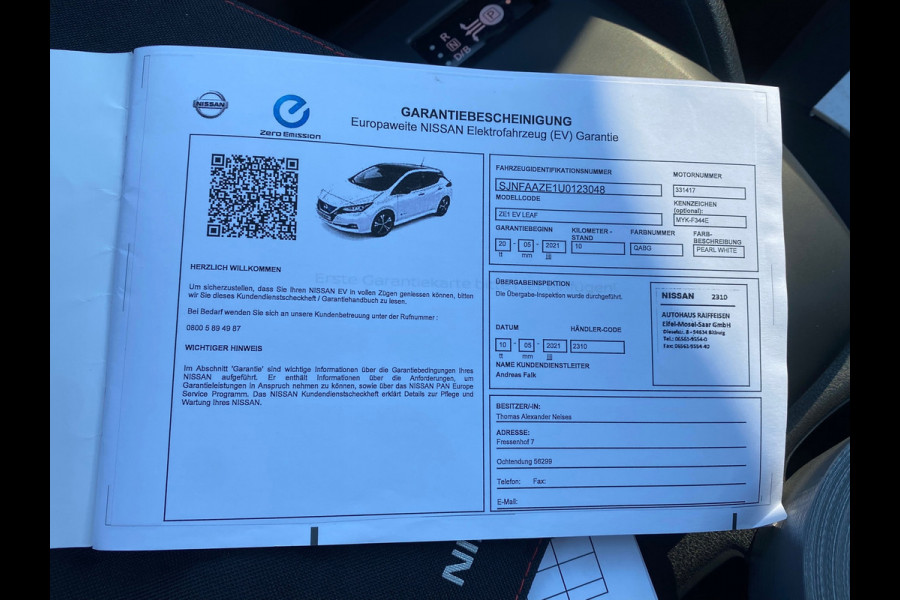 Nissan Leaf N-Connecta 40 | * 14.440 NA SUBSIDIE * | CAMERA | STOEL + STUURVERWARMING |RIJKLAARPRIJS INCL. 12 MND. BOVAGGARANTIE