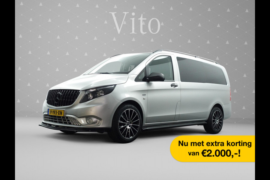 Mercedes-Benz Vito 114 CDI Lang Dubbel Cabine Aut. Night Edition Navi I ECC I Sidebars I AMG LMV I PDC I MF Stuur