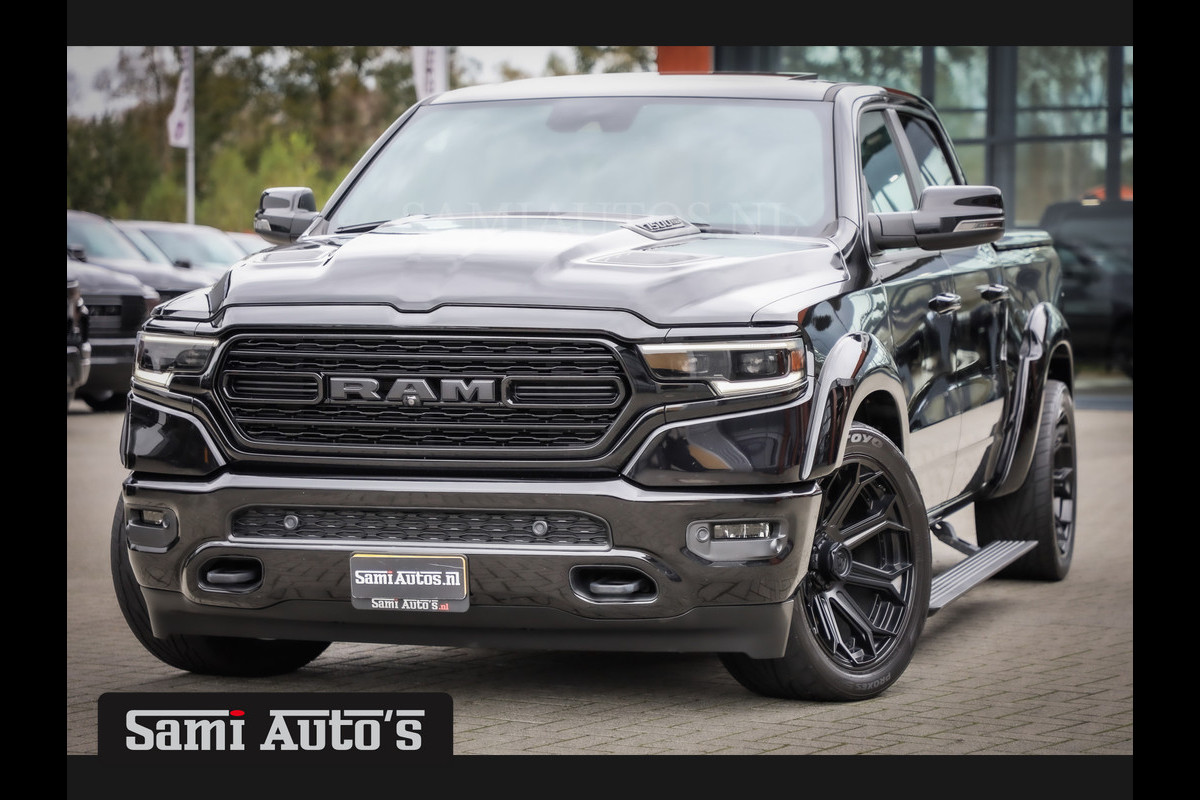 Dodge Ram 1500 HULK PACK | LIMITED NIGHT | BOM VOL | DC | BLACK FEUL WIELEN | WIDE BODY | 5.7 V8 HEMI 402PK | CREW CAB | 5 PERSOONS PICK UP | DUBBELE CABINE | EERSTE EIGENAAR |