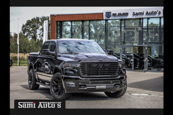 Dodge Ram LARAMIE NIGHT PREMIUM 2025 | BOM VOL + 14.4 INCH SCHERM BOM VOL | LUCHTVERING | HUD | HURRICAN 420PK 636 Nm TWIN TURBO | PRIJS M DUBBELE CABINE | PICK UP | 5 PERSOONS | DC | GRIJSKENTEKEN | VOORRAAD NR 2233 - 7672