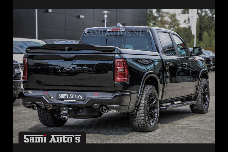 Dodge Ram LARAMIE NIGHT PREMIUM 2025 | BOM VOL + 14.4 INCH SCHERM BOM VOL | LUCHTVERING | HUD | HURRICAN 420PK 636 Nm TWIN TURBO | PRIJS M DUBBELE CABINE | PICK UP | 5 PERSOONS | DC | GRIJSKENTEKEN | VOORRAAD NR 2233 - 7672