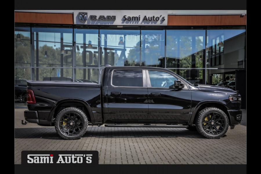 Dodge Ram LARAMIE NIGHT PREMIUM 2025 | BOM VOL + 14.4 INCH SCHERM BOM VOL | LUCHTVERING | HUD | HURRICAN 420PK 636 Nm TWIN TURBO | PRIJS M DUBBELE CABINE | PICK UP | 5 PERSOONS | DC | GRIJSKENTEKEN | VOORRAAD NR 2233 - 7672