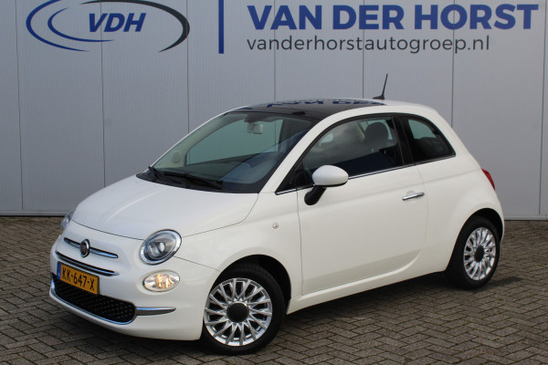 Fiat 500 0.9-80pk TwinAir Turbo Lounge. Erg nette, luxe en goed onderhouden wagen, voor nog jaren rijplezier ! Airco, lederen interieur, elektrisch panorama schuif/kanteldak, LM wielen, navigatie, bluetooth telefoonvoorb., USB uitgang etc.