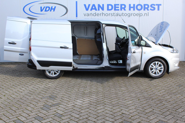 Ford Transit Connect 1.5-100pk EcoBlue L2. Erg nette Ford Transit Connect L2 / verlengde uitvoering. Airco, telefoonvoorbereiding, trekhaak, verwarmd voorraam, mistverlichting, LM wielen, metallic lak, bijrijdersbank etc