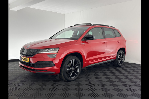 Škoda Karoq 1.5 TSI ACT Sportline Business Aut. *PANO | DIGI-COCKPIT | SOFT-LEATHER | CANTON-AUDIO | DAB | SHIFT-PADDLES | KEYLESS | CAMERA | NAVI-FULLMAP | ECC | PDC | CRUISE | APP.CONNECT | SPORT-SEATS | 18''ALU*