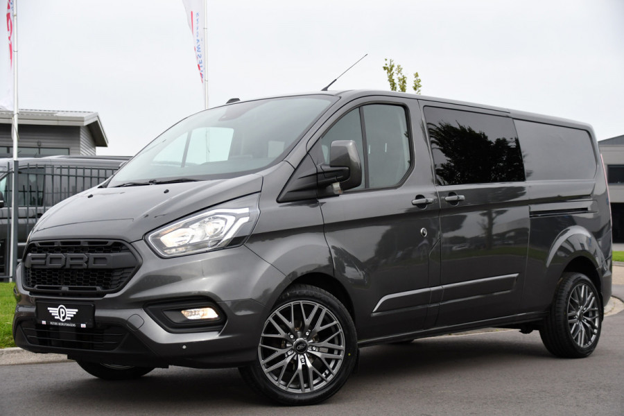 Ford Transit Custom 320 2.0 TDCI L2H1 DC Limited Raptor Edition Camera, Cruise, Carplay, Automaat, Stoelverwarming, LED, Automaat, 130PK, Dubbel cabine