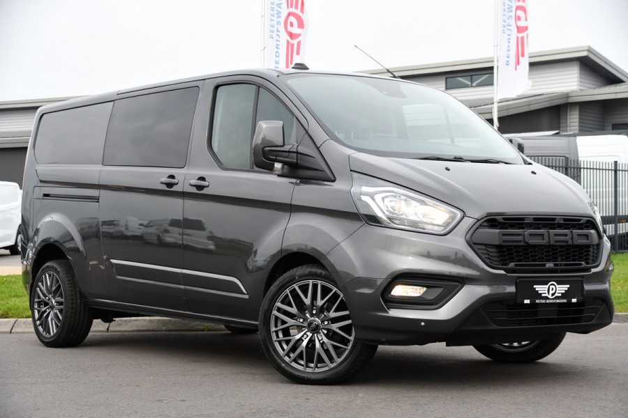 Ford Transit Custom 320 2.0 TDCI L2H1 DC Limited Raptor Edition Camera, Cruise, Carplay, Automaat, Stoelverwarming, LED, Automaat, 130PK, Dubbel cabine