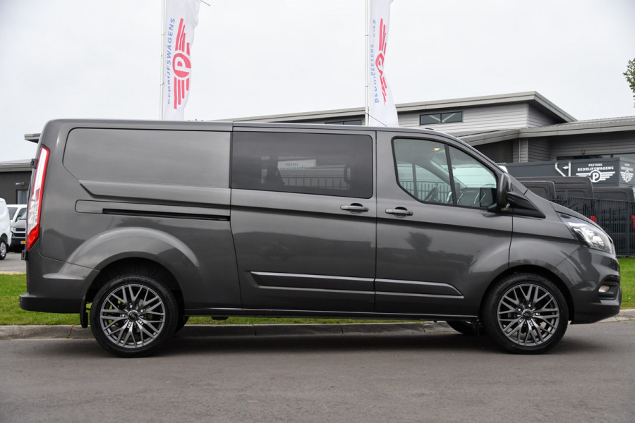 Ford Transit Custom 320 2.0 TDCI L2H1 DC Limited Raptor Edition Camera, Cruise, Carplay, Automaat, Stoelverwarming, LED, Automaat, 130PK, Dubbel cabine