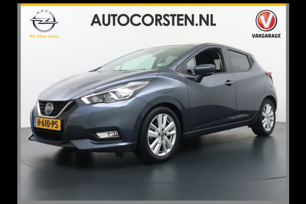 Renault Clio Nissan Micra T101pk AUT.6 Camera Navi PDC LMV DAB Wifi-vb. Airco LMV IG-T N-Connecta Bluetooth Privacy glas Mistlampen Achterspoiler Led Leder stw Achteropkomend verkeer waarschuwing Autonomous Emergency Braking Brake Assist System Elektronisch Stabiliteits ProgrammaElektronische remkrachtverdeling EURO6 Orig. NLse auto 1e eigenaar  25.000 nieuw!