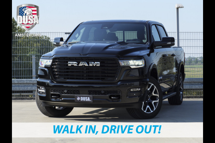 Dodge Ram 1500 | Laramie | Sport | Crew Cab | 4X4 | 2025 | Panorama | 12-inch Touchscreen | Sport Package Meerprijs extra opties / Accessoires - Deksel, Backflip, Fenders, wraps, Stripings etc