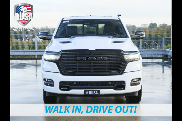 Dodge Ram 1500 | Laramie | Night Edition | Crew Cab | 4X4 | 2025 Panorama | 14,4-inch Touchscreen | Passenger Display Meerprijs extra opties / Accessoires zoals Deksel, Backflip, Fenders, wraps, Stripings etc