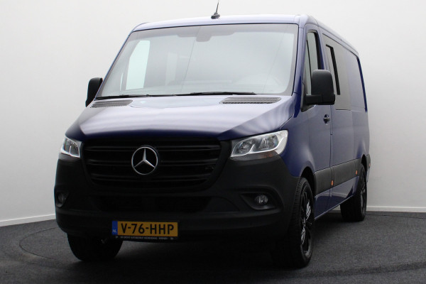 Mercedes-Benz Sprinter 314 CDI Aut. L2H1 DC 6-zits Leer, Camera, Apple Carplay, Standkachel, Cruise, Airco, Trekhaak, 18''