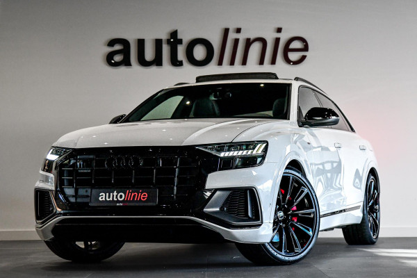 Audi Q8 55 TFSI e quattro BTW,3x S-Line. Luchtv, Softclose, Pano, ACC, 23'',B&O, Stuurvw, Keyless, Camera, Trekhaak, CarPlay!