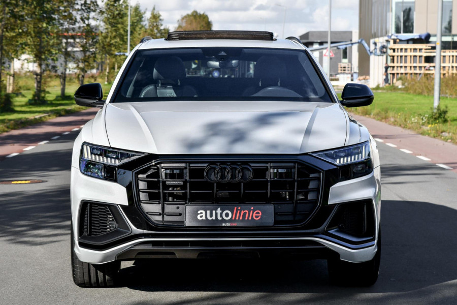 Audi Q8 55 TFSI e quattro BTW,3x S-Line. Luchtv, Softclose, Pano, ACC, 23'',B&O, Stuurvw, Keyless, Camera, Trekhaak, CarPlay!