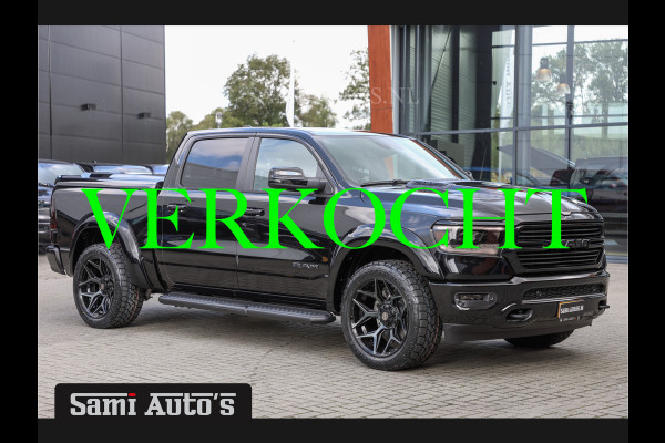 Dodge Ram 1500 ALL-IN PRIJS | HULK BLACK OPS | LPG | COVER | GROOTSCHERM 12" INCH | LARAMIE | 5 PERSOONS | ZWART | HEMI 5.7 V8 4x4 CREWCAB 5'7 | GRIJSKENTEKEN | DUBBELE CABINE | VOORRAAD NR 2169 -  8823