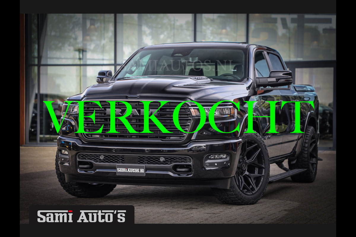 Dodge Ram LARAMIE NIGHT PREMIUM 2025 | BOM VOL + 14.4 INCH SCHERM BOM VOL | LUCHTVERING | HUD | HURRICAN 420PK 636 Nm TWIN TURBO | PRIJS M DUBBELE CABINE | PICK UP | 5 PERSOONS | DC | GRIJSKENTEKEN | VOORRAAD NR 2213 - 4964