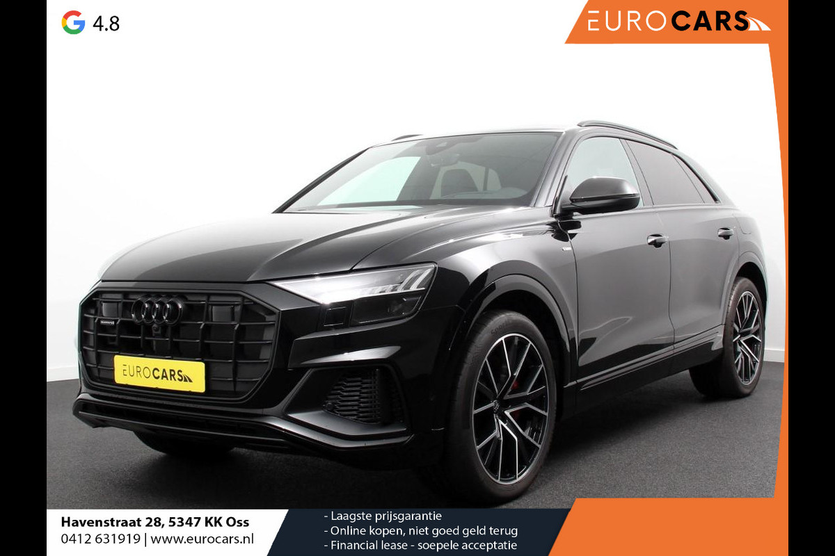 Audi Q8 55 TFSI e quattro Pro Line S Competition Plus | Leder | Carbon Pack | LED | Adaptief cruise control | 381 PK | Navigatie | Climate control | 360* camera | Elektrische achterklep