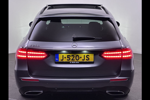 Mercedes-Benz E-Klasse Estate 200 AMG Night pakket | Panodak | 360 Camera | Carplay | Lederen Bekleding | Sfeerverlichting | Stoelverwarming | Lane Assist | Widescreen | Dodehoek Detectie | Sportstoelen |