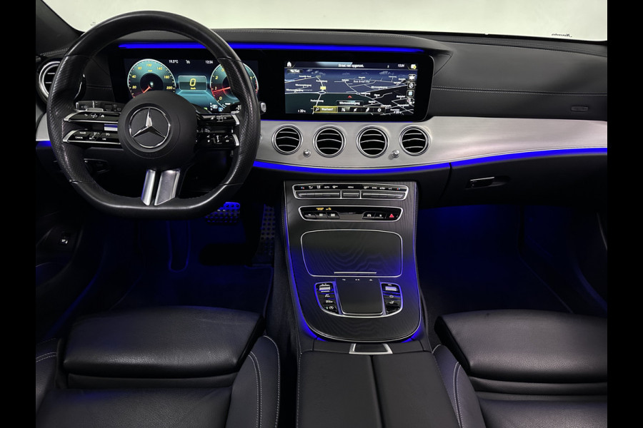 Mercedes-Benz E-Klasse Estate 200 AMG Night pakket | Panodak | 360 Camera | Carplay | Lederen Bekleding | Sfeerverlichting | Stoelverwarming | Lane Assist | Widescreen | Dodehoek Detectie | Sportstoelen |