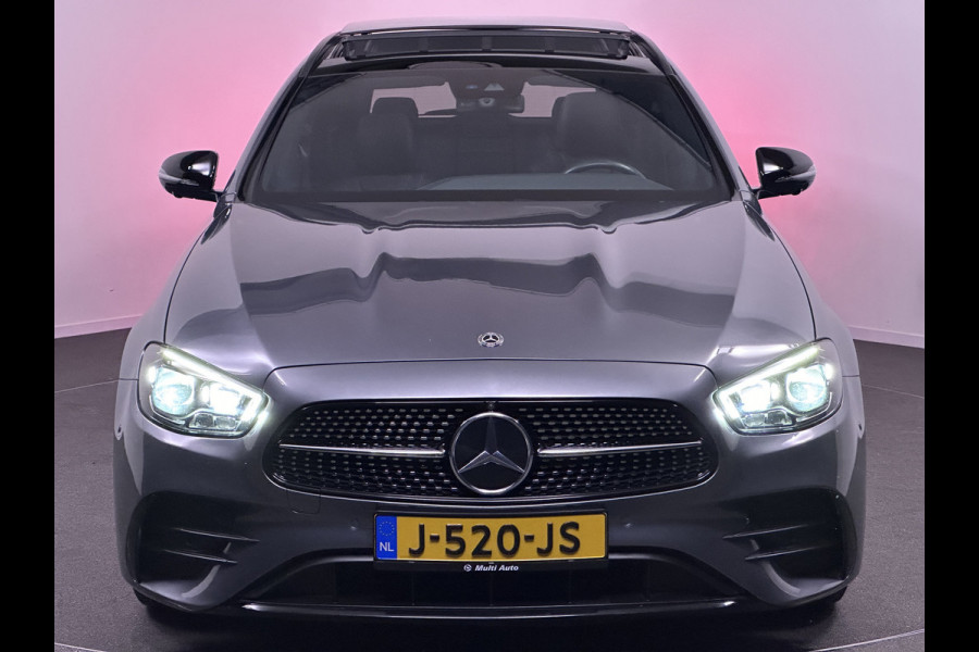 Mercedes-Benz E-Klasse Estate 200 AMG Night pakket | Panodak | 360 Camera | Carplay | Lederen Bekleding | Sfeerverlichting | Stoelverwarming | Lane Assist | Widescreen | Dodehoek Detectie | Sportstoelen |