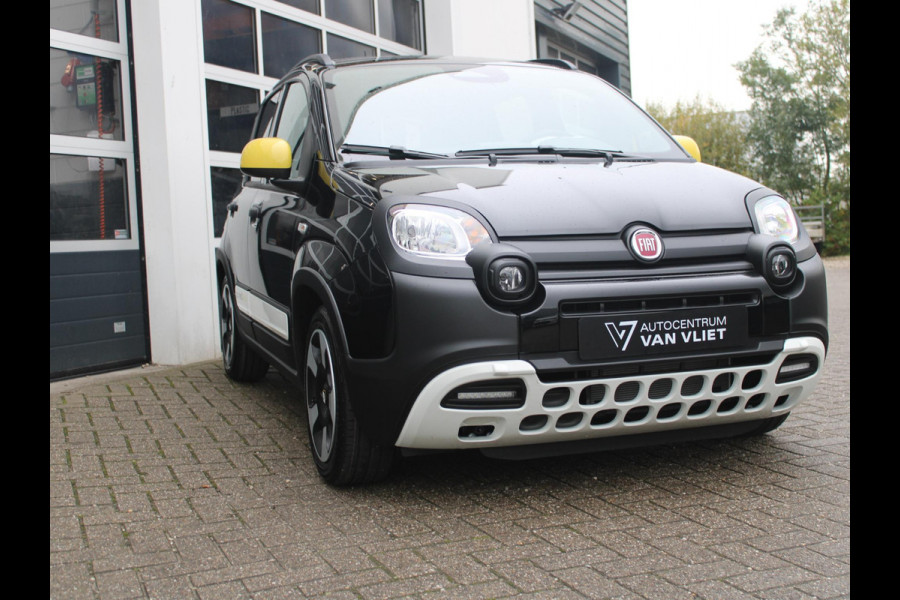 Fiat Panda Hybrid Pandina | Airco | Cruise | Priv Glass | Dakrails | 15" | PDC | Apple Carply | Nero Cinema