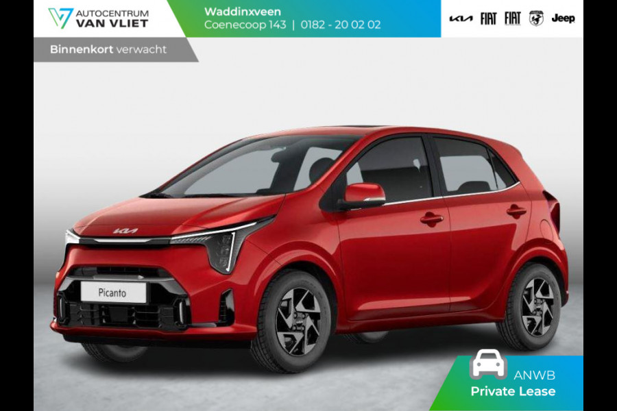 Kia Picanto 1.0 DPI DynamicPlusLine | MY25 | Navi | Airco | Cruise | Camera | 14" | BSM | LED | Priv. glass | Apple Carplay l ANWB Private lease actie € 268,-