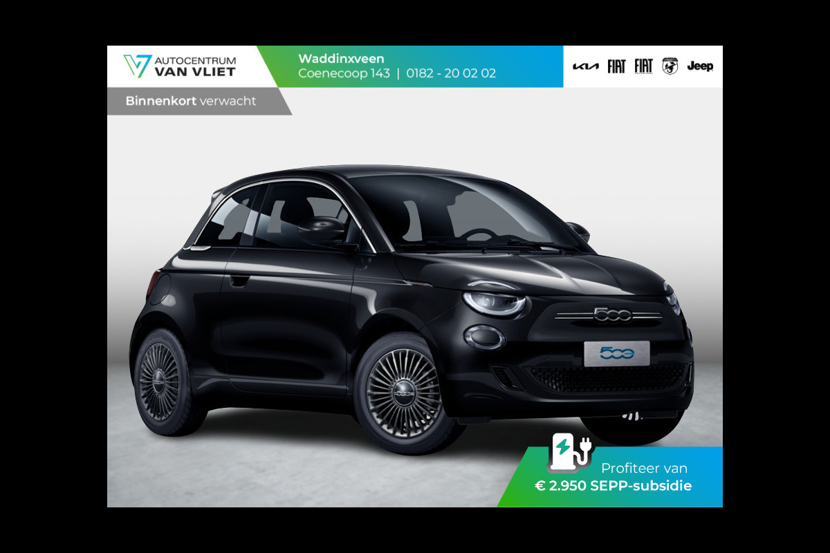 Fiat 500 Urban 42 kWh | Clima | Cruise | Apple Carplay | Camera | Stoelverwarming | 16" | Sepp € 2.950,-