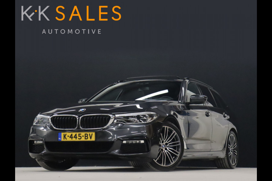 BMW 5 Serie Touring 530i M Sport [SCHUIFKANTELDAK, HEAD-UP, CAMERA, DIGITAL DASH, SFEERVERLICHT, STOELVENTILATIE, ELEK. STOELEN, VOL LEDER, NIEUWSTAAT]