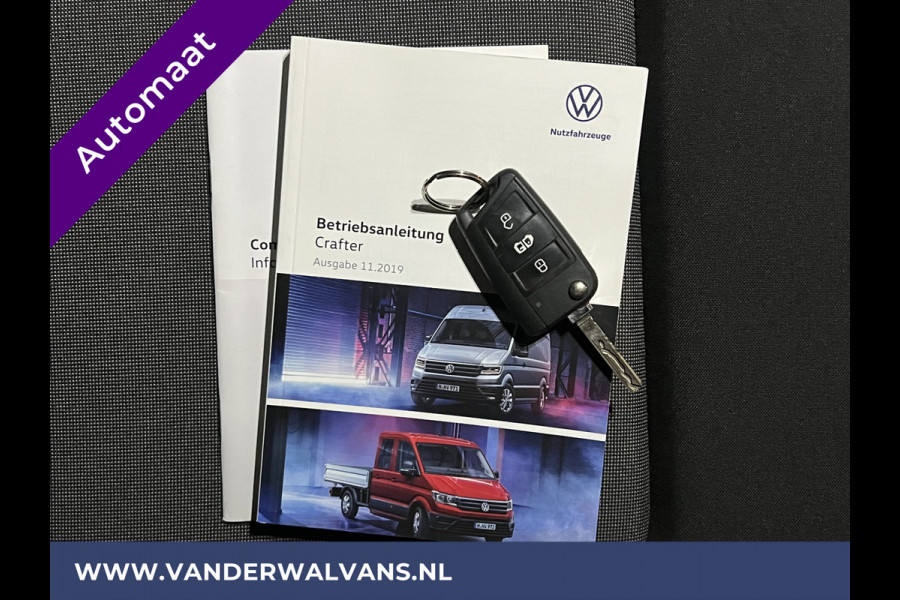 Volkswagen Crafter 2.0 TDI Automaat L4H3 L3H2 Euro6 Airco | Navigatie | Cruisecontrol | Camera apple carplay, android auto, parkeersensoren, bijrijdersbank, 270 gr. achterdeuren