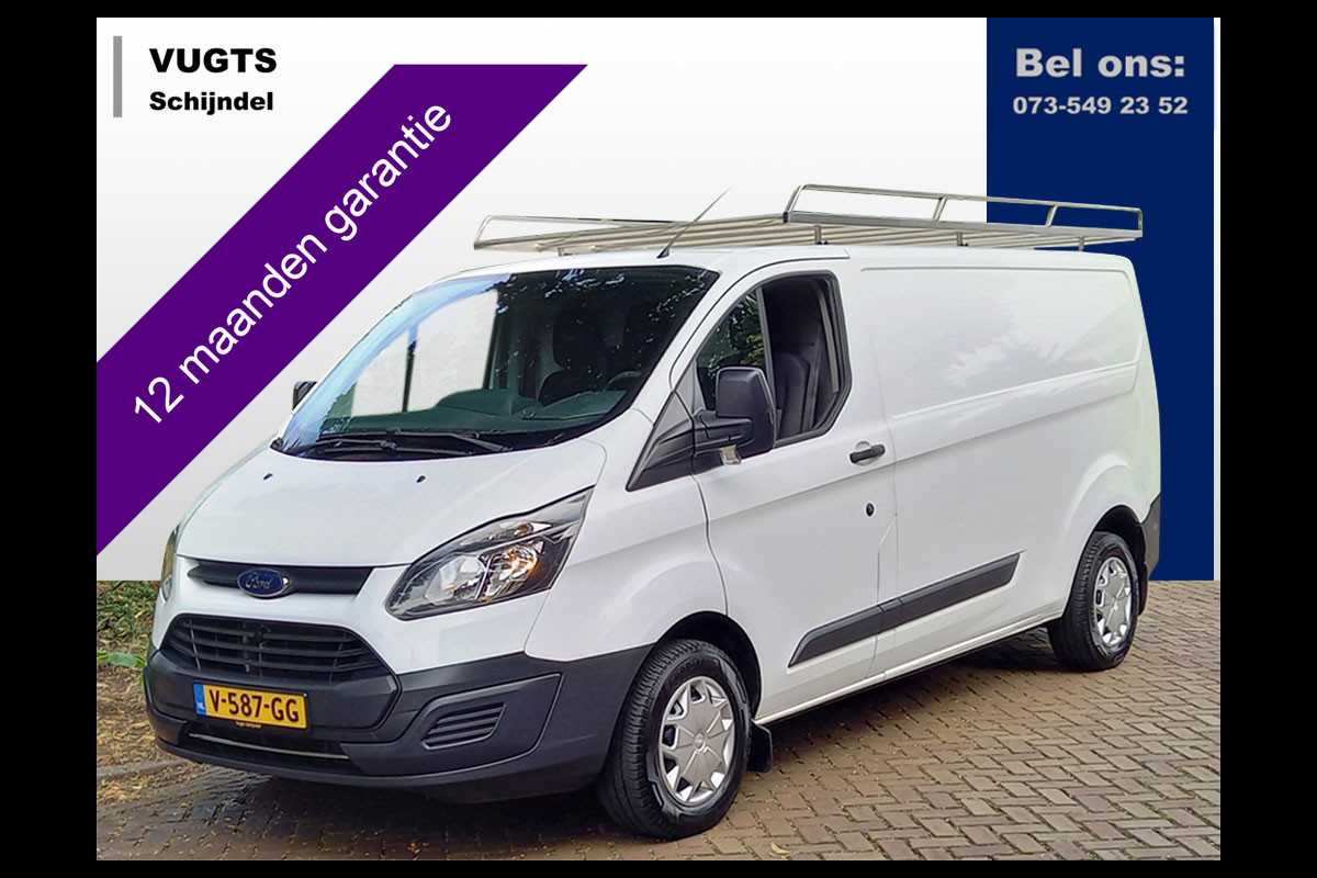 Ford Transit Custom 290 2.0 TDCi 105-pk L2H1 Cool Edition Inclusief RVS imperiaal met opsteekrol en wind geleider.