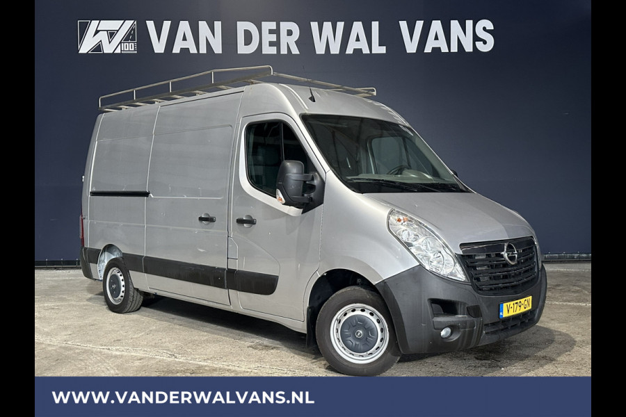 Opel Movano 2.3 CDTI 131pk **BPM VRIJ voor de Ondernemer** L2H2 Euro6 Airco | Imperiaal | Navigatie | 2500kg Trekhaak | Cruisecontrol 270gr achterdeuren, Bijrijdersbank, Bluetooth-telefoonvoorbereiding