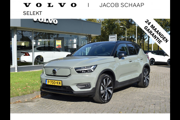 Volvo XC40 Recharge Twin Pro / Sage Green / 20" / Panoramadak / Elektrisch verstelbare voorstoelen /