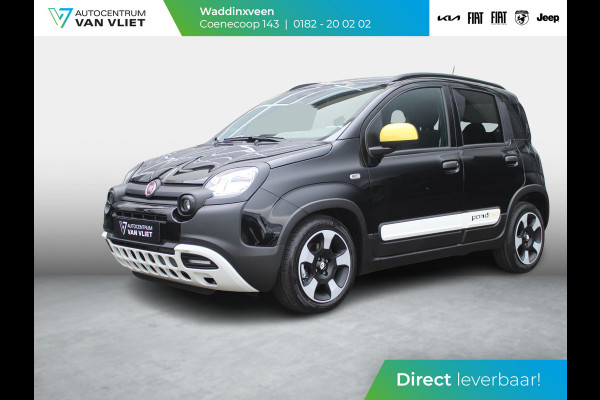 Fiat Panda Hybrid Pandina | Airco | Cruise | Priv Glass | Dakrails | 15" | PDC | Apple Carply | Nero Cinema