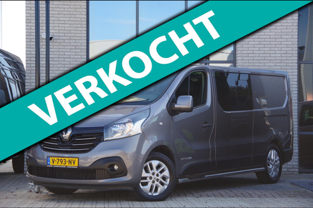 Renault Trafic 1.6 dCi T29 L2 145PK, DC-5P, TREKHAAK, CAMERA, NAVI, CRUISE, CLIMA, STOELVERWARMING, PARKEERSENSOREN DUBBELE CABINE