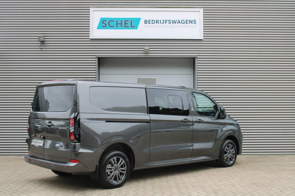 Ford Transit Custom 320 2.0 TDCI L2H1 Limited DC 170pk - Adaptive Cruise - Navi - 2x Schuifdeur - Verwarmd stuur - 70l tank - 17" LM velgen - Rijkla