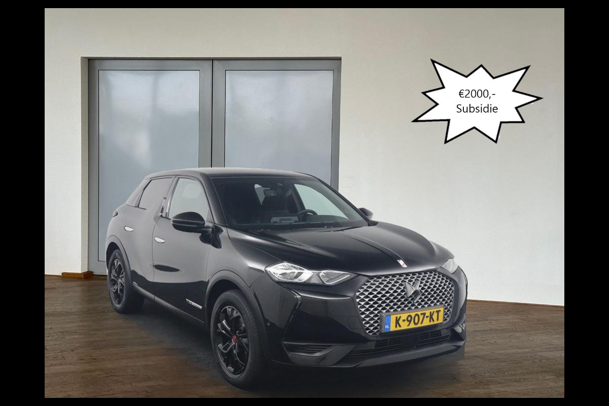 DS DS 3 Crossback E-Tense Performance line 50 kWh*€17450 NA SUBSIDIE