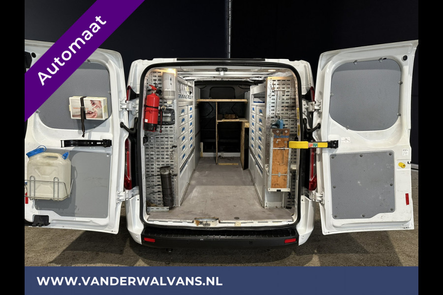 Ford Transit Custom 2.0 TDCI 170pk Automaat L2H1 inrichting Euro6 Airco | 2x Zijdeur | Navigatie Apple Carplay, Android Auto, Cruisecontrol, Parkeersensoren, Stoelverwarming, Verwarmde voorruit, LED, Bijrijdersbank