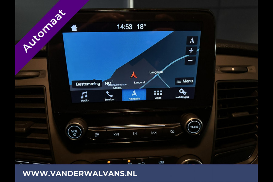 Ford Transit Custom 2.0 TDCI 170pk Automaat L2H1 inrichting Euro6 Airco | 2x Zijdeur | Navigatie Apple Carplay, Android Auto, Cruisecontrol, Parkeersensoren, Stoelverwarming, Verwarmde voorruit, LED, Bijrijdersbank