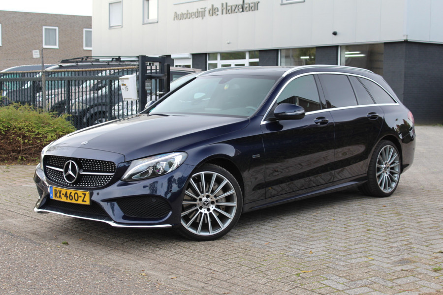 Mercedes-Benz C-Klasse Estate 350 e 210PK Hybride Business Solution AMG ✓panoramadak ✓zwart leder ✓camera