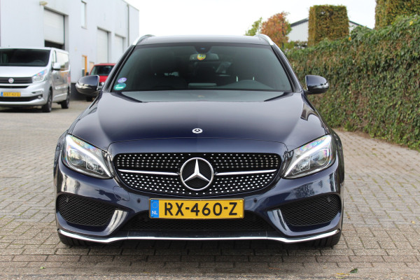 Mercedes-Benz C-Klasse Estate 350 e 210PK Hybride Business Solution AMG ✓panoramadak ✓zwart leder ✓camera