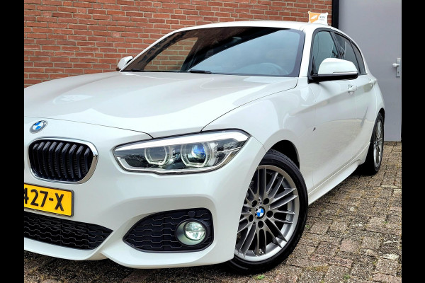 BMW 1-serie 118i M-sport (€ 18.874,- ex BTW), LED, HIFI, Leder (NL-auto met NAP)