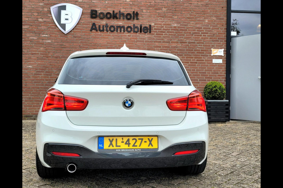 BMW 1-serie 118i M-sport (€ 18.874,- ex BTW), LED, HIFI, Leder (NL-auto met NAP)