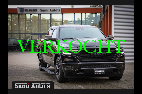 Dodge Ram 1500 LIMITED NIGHT EDITION | 402PK V8 HEMI | BOM VOL | MWK KLEP | HUD | GRIJS KENTEKEN | 5 PERSOONS |