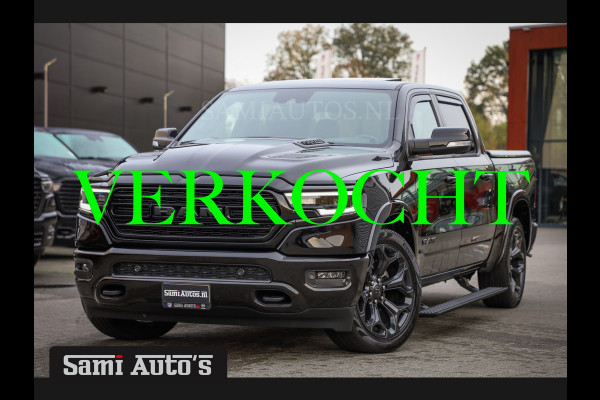 Dodge Ram 1500 LIMITED NIGHT EDITION | 402PK V8 HEMI | BOM VOL | MWK KLEP | HUD | GRIJS KENTEKEN | 5 PERSOONS |