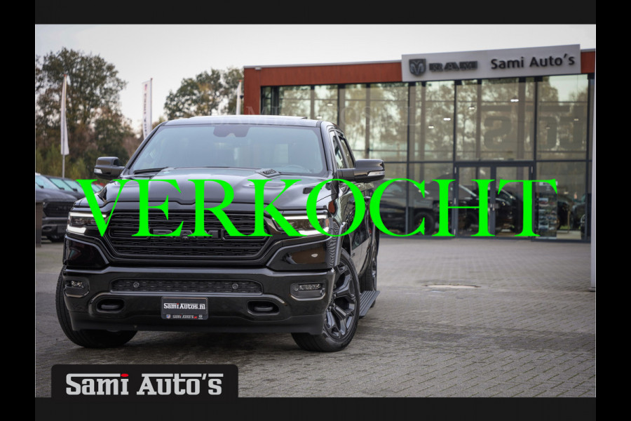 Dodge Ram 1500 LIMITED NIGHT EDITION | 402PK V8 HEMI | BOM VOL | MWK KLEP | HUD | GRIJS KENTEKEN | 5 PERSOONS |