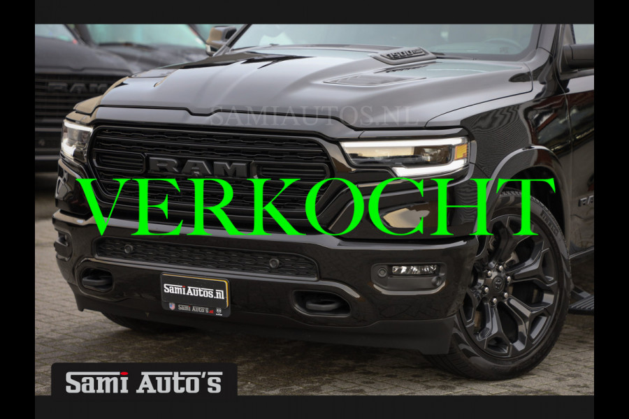 Dodge Ram 1500 LIMITED NIGHT EDITION | 402PK V8 HEMI | BOM VOL | MWK KLEP | HUD | GRIJS KENTEKEN | 5 PERSOONS |